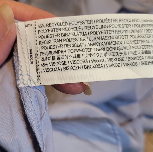 Mango Periwinkle Maxi Length Ruffled Dress Size 8 - Picture 5 of 6